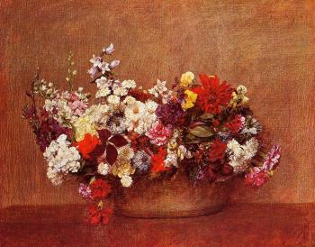 Henri Fantin-Latour : Flowers in a Bowl
